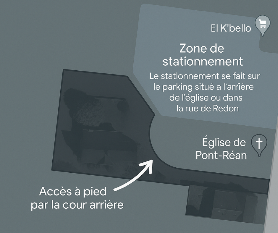 Mon séjour à Pont Réan photo stationnement